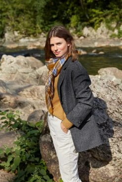 Veste Lainage Chevrons Femme