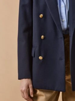 Veste Blazer Twill Uni Femme Boutons Dorés -Cyrillus Boutique 00100 0650 2014 PO DP F12X