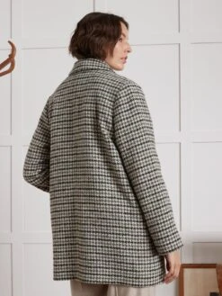 Manteau Court Lainage Pied De Coq Femme 10 Manteau Court Lainage Pied De Coq Femme -Cyrillus Boutique 00200 0749 C071 PO DO F1XX