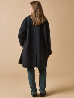 Manteau Lainage Pied De Poule Femme -Cyrillus Boutique 00200 0781 B018 PO DO F1XX