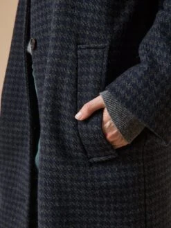 Manteau Lainage Pied De Poule Femme -Cyrillus Boutique 00200 0781 B018 PO DP F12X