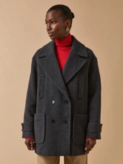 Manteau Caban Lainage Uni Femme -Cyrillus Boutique 00200 0783 M004 PO FA F12X