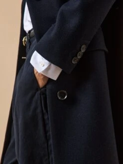 Manteau Long Col Tailleur Lainage Uni Femme -Cyrillus Boutique 00200 0786 2014 PO DP F12X