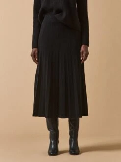 Jupe Femme Maille Plissée