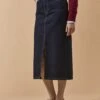 Jupe Mi-longue Jean Femme Coton Biologique -Cyrillus Boutique 00600 0863 2027 PO FA F1XX
