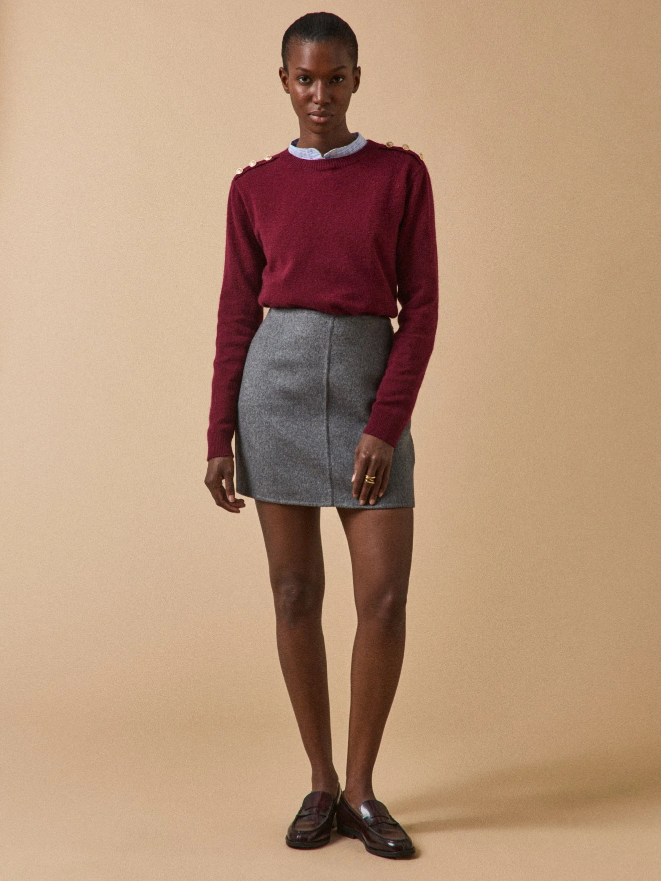 Jupe Courte Lainage Double Face Femme 6 Jupe Courte Lainage Double Face Femme â Image 4