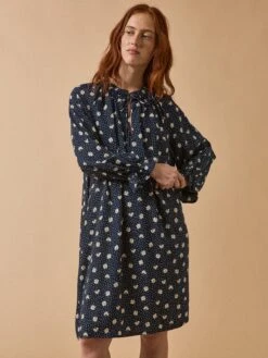 Robe Housse Courte Femme Viscose Dobby Imprimé Trèfles -Cyrillus Boutique 00900 1411 I213 PO FA F12X