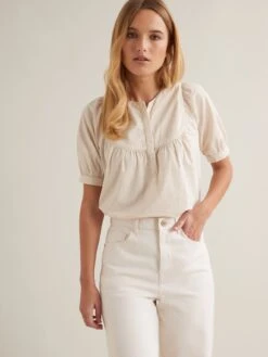 Blouse Micro-carreaux Femme