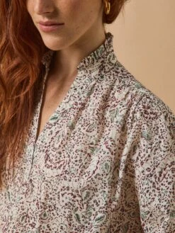 Blouse Coton Dobby Femme Imprimé Noelia 11 Blouse Coton Dobby Femme Imprimé Noelia -Cyrillus Boutique 01000 1806 I211 PO DP F1XX