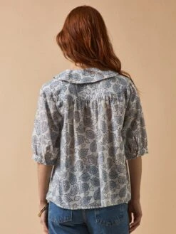 Chemise Coton Dobby Femme Imprimé Adonie -Cyrillus Boutique 01000 1809 I207 PO DO F1XX