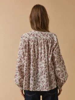 Blouse Femme Tissu Texturé Imprimé Mathilde -Cyrillus Boutique 01000 1815 I210 PO DO F1XX