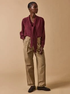 Chemise Col Lavallière Femme Viscose Imprimé Pois 12 Chemise Col Lavallière Femme Viscose Imprimé Pois -Cyrillus Boutique 01000 1820 P008 PO PE F1XX