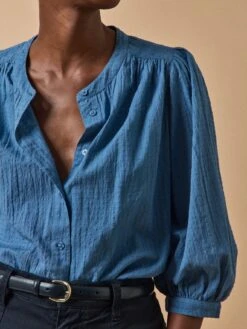 Blouse Femme Tissu Texturé Coton Uni 9 Blouse Femme Tissu Texturé Coton Uni -Cyrillus Boutique 01000 1831 2006 PO DP F1XX