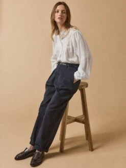 Blouse Coton Brodé Et Dentelle Femme -Cyrillus Boutique 01000 1833 1003 PO PE F1XX