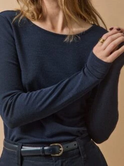 T-shirt Col Rond Femme Jersey De Laine 8 T-shirt Col Rond Femme Jersey De Laine -Cyrillus Boutique 01017 1037 2014 PO DP F1XX