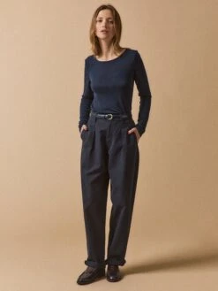 T-shirt Col Rond Femme Jersey De Laine 9 T-shirt Col Rond Femme Jersey De Laine -Cyrillus Boutique 01017 1037 2014 PO PE F1XX