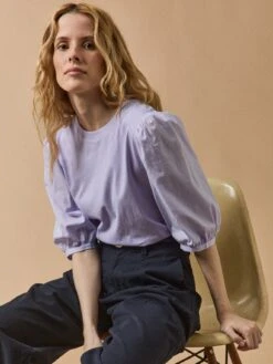 T-shirt Bi-matière Femme