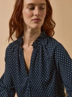 T-shirt Raglan Imprimé Pois Femme Modal Et Coton Biologique -Cyrillus Boutique 01017 1058 P010 PO DP F1XX