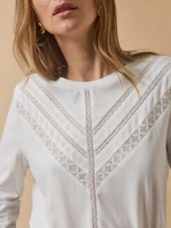 T-shirt Dentelle Femme Modal Et Coton Biologique 9 T-shirt Dentelle Femme Modal Et Coton Biologique -Cyrillus Boutique 01017 1073 1003 PO DP F1XX