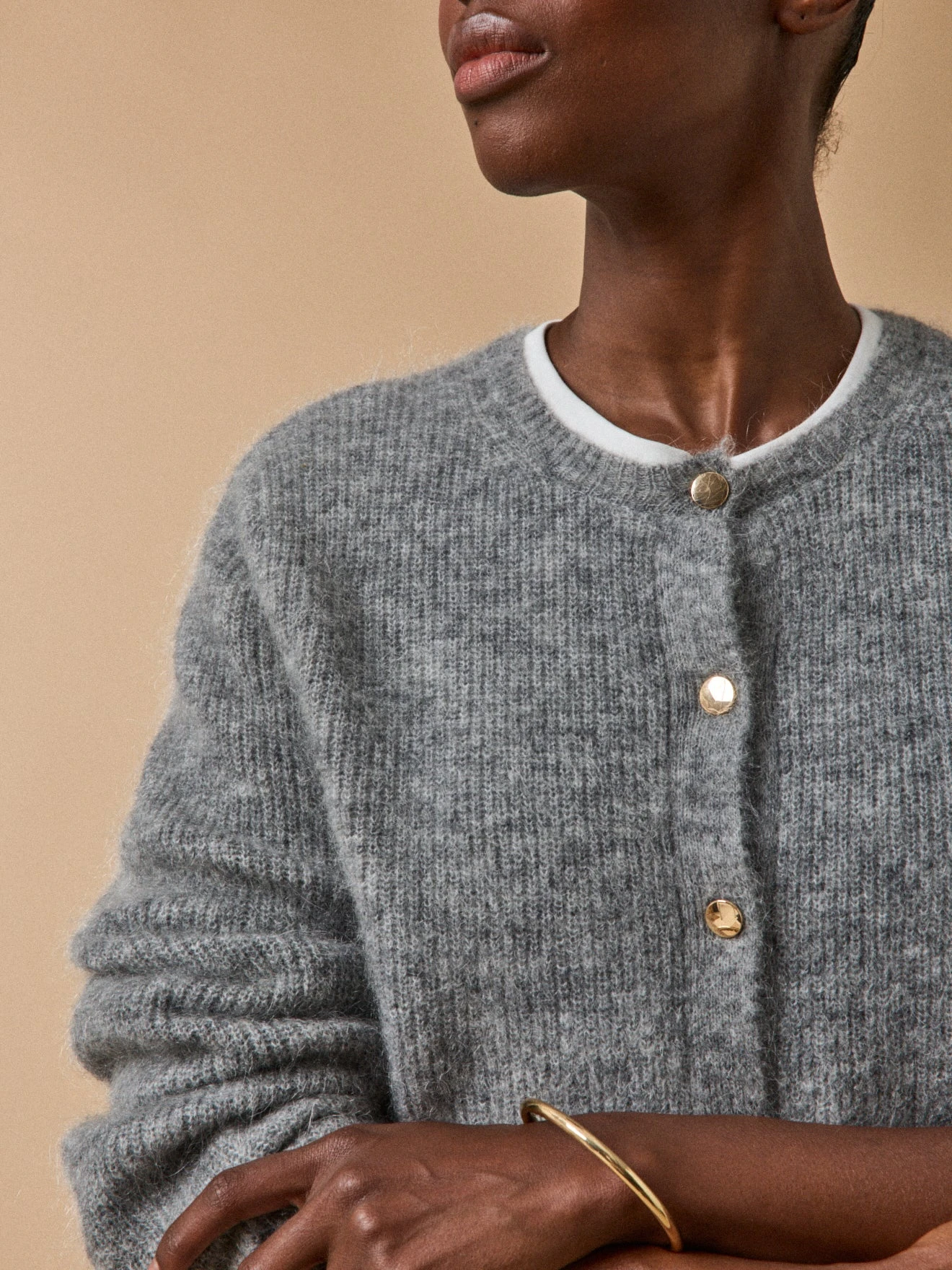 Gilet Femme Avec Laine Et Mohair 5 Gilet Femme Avec Laine Et Mohair – Image 3