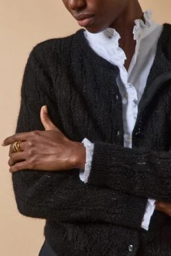 Gilet Réversible Femme Mélange Kid Mohair -Cyrillus Boutique 01100 1413 7001 PO DP F1XX