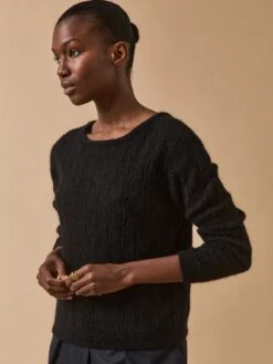 Gilet Réversible Femme Mélange Kid Mohair -Cyrillus Boutique 01100 1413 7001 PO FA F13X