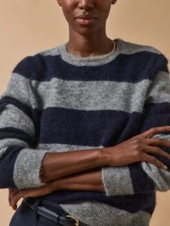 Pull Rayé Bicolore Femme -Cyrillus Boutique 01100 1420 B021 PO DP F1XX
