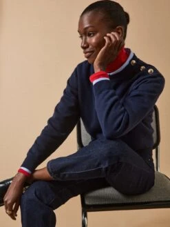 Pull Boutons Dorés Femme Laine RWS* 11 Pull Boutons Dorés Femme Laine RWS* -Cyrillus Boutique 01100 1424 2013 PO FA F12X