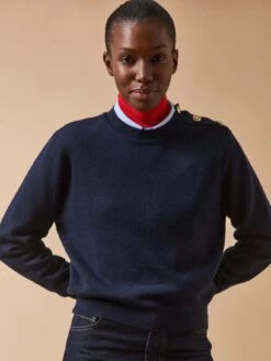 Pull Boutons Dorés Femme Laine RWS*