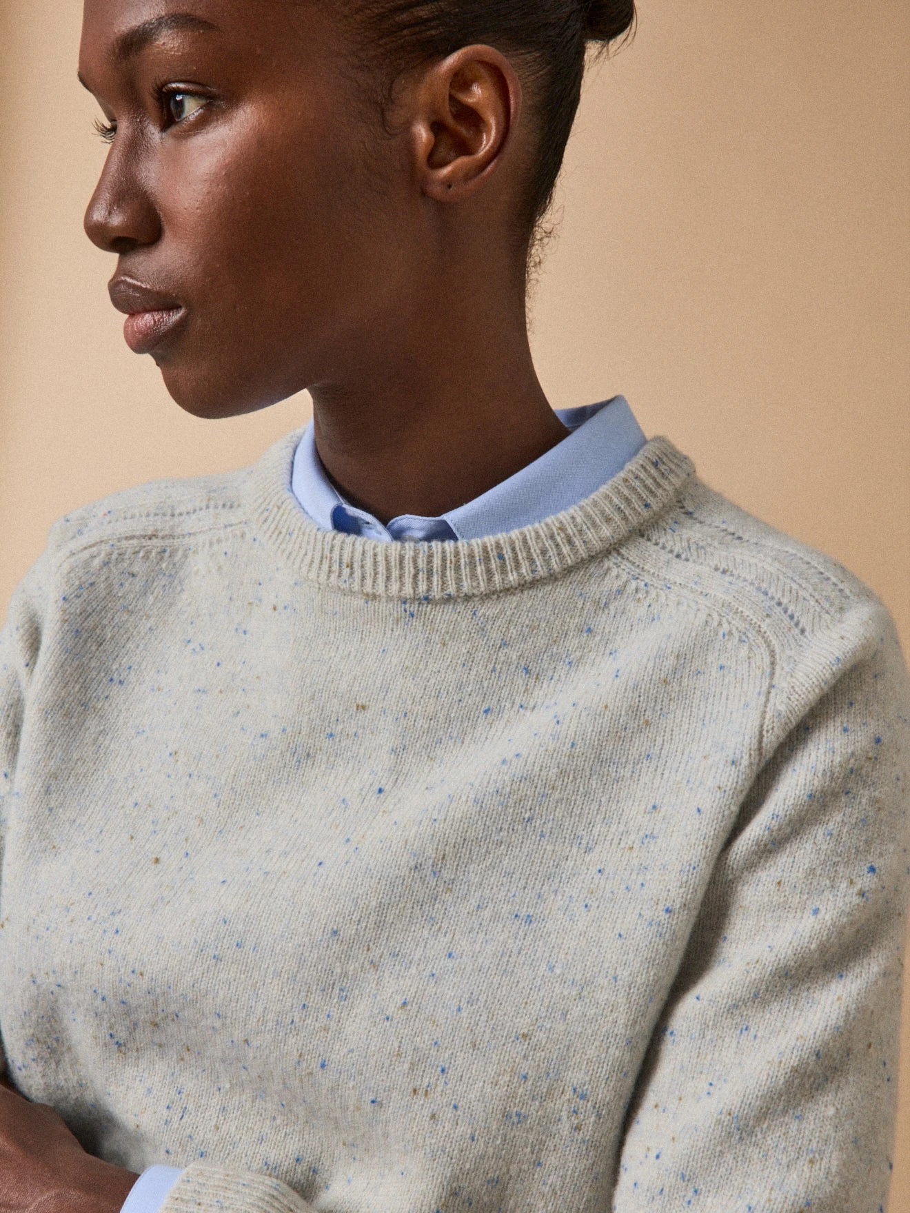 Pull Moucheté Femme Laine Mérinos RWS* 5 Pull Moucheté Femme Laine Mérinos RWS* – Image 3