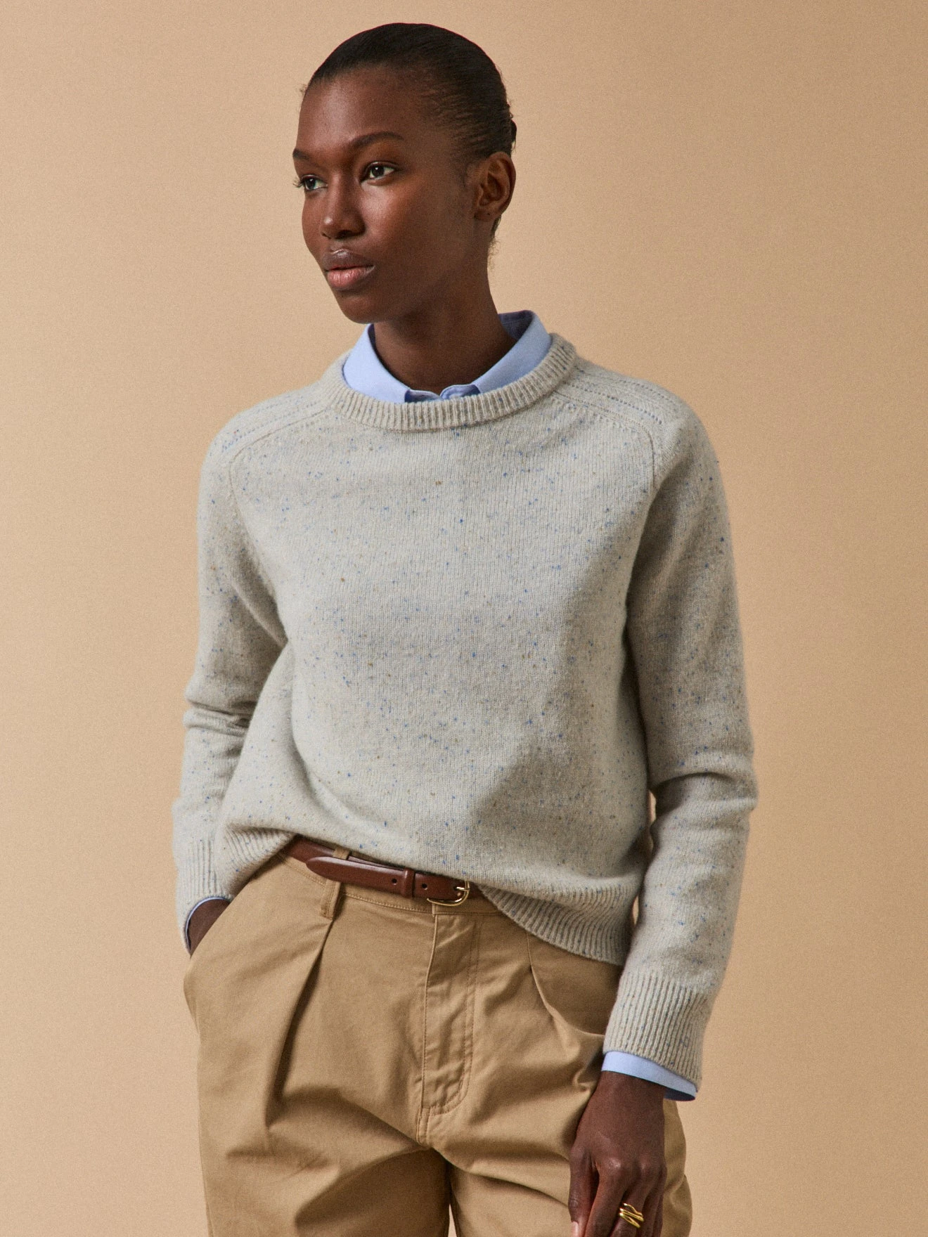 Pull Moucheté Femme Laine Mérinos RWS* 3 Pull Moucheté Femme Laine Mérinos RWS*