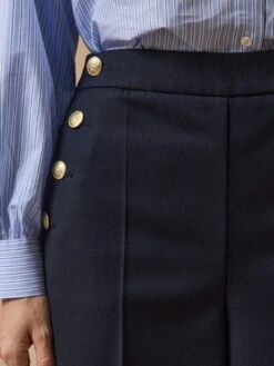 Pantalon Large à Pont Boutons Dorés Femme Maé 10 Pantalon Large à Pont Boutons Dorés Femme Maé -Cyrillus Boutique 01800 1190 2014 PO DP F1XX c3cf1190 dae3 4763 9f49 621b437d6f46