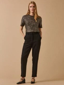 Pantalon Droit Tissu Crêpe Femme Joy -Cyrillus Boutique 01800 1191 7001 PO PE F1XX