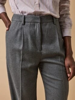 Pantalon Carotte Flanelle Femme Hélène -Cyrillus Boutique 01800 1206 M005 PO DP F1XX