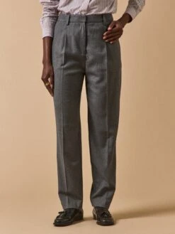 Pantalon Carotte Flanelle Femme Hélène