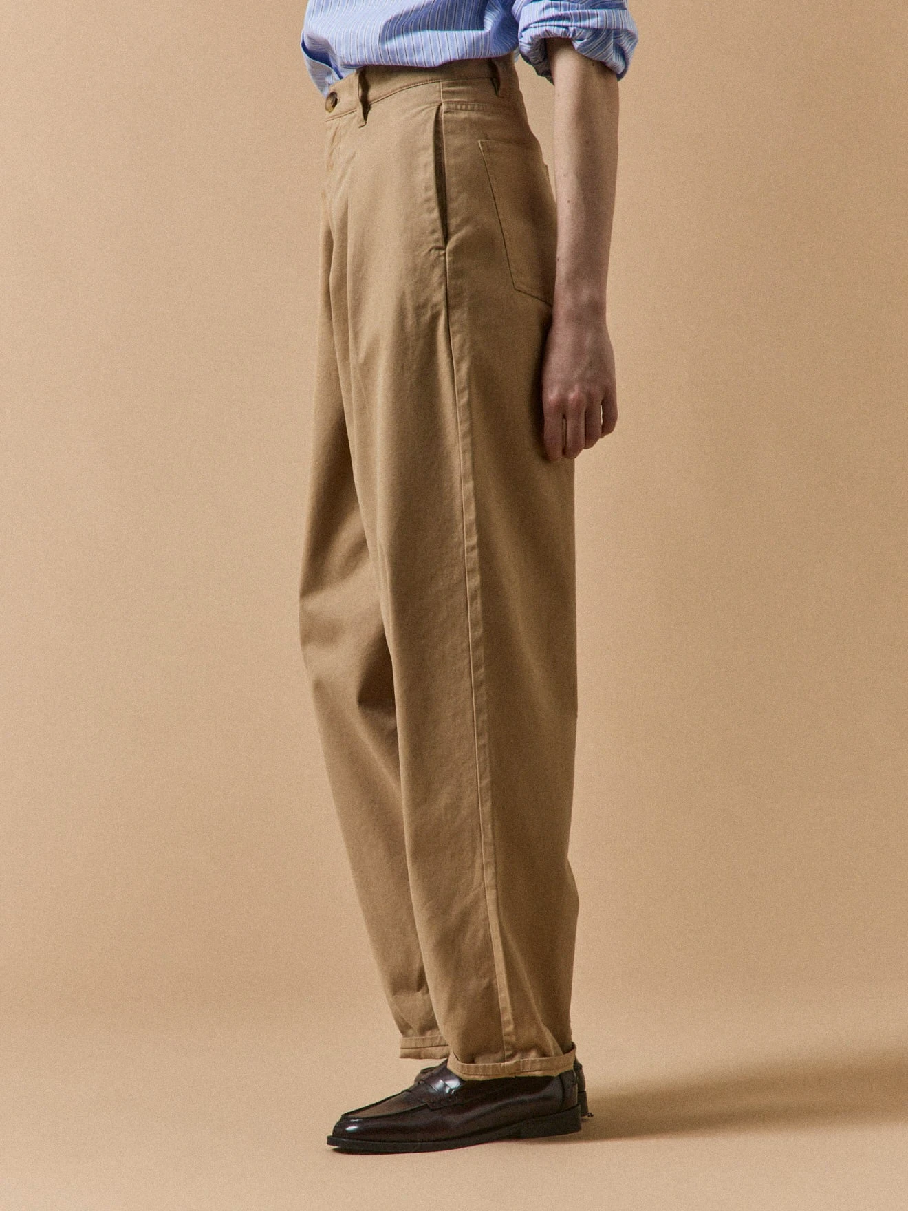 Pantalon Carotte Twill Coton Femme Céléstine 4 Pantalon Carotte Twill Coton Femme Céléstine – Image 2