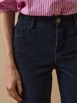 Pantalon Slim Velours Milleraies Femme Chloé -Cyrillus Boutique 01800 1209 2014 PO DP F1XX