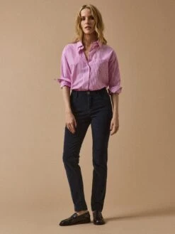 Pantalon Slim Velours Milleraies Femme Chloé -Cyrillus Boutique 01800 1209 2014 PO PE F1XX