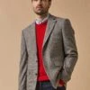 Blazer Lainage Pied De Poule Homme -Cyrillus Boutique 04000 0240 C075 PO FA F1XX