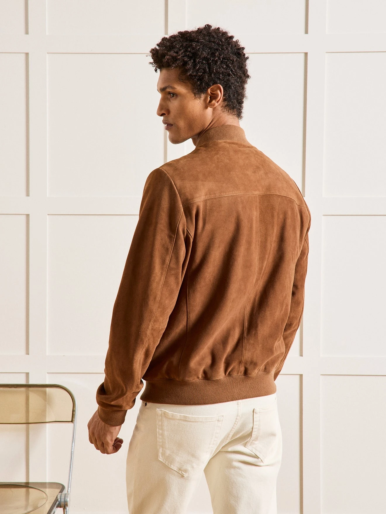 Blouson Zippé Velours De Chèvre Homme 5 Blouson Zippé Velours De Chèvre Homme – Image 3