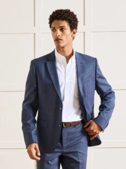 Veste De Costume Homme Tissu Texturé