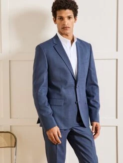 Veste De Costume Homme Tissu Texturé -Cyrillus Boutique 04500 0218 2031 PO FA F12X