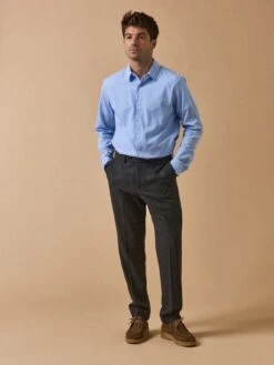 Pantalon Lainage Caviar Homme -Cyrillus Boutique 04700 0577 7000 PO PE F12X