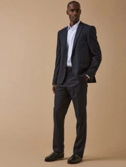 Pantalon De Costume Lainage Rayé Homme 11 Pantalon De Costume Lainage Rayé Homme -Cyrillus Boutique 04700 0578 R050 PO PE F1XX