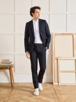 Chemise Slim Fit Homme Popeline Unie Easy Care -Cyrillus Boutique 05100 1267 1003 PO PE F1XX