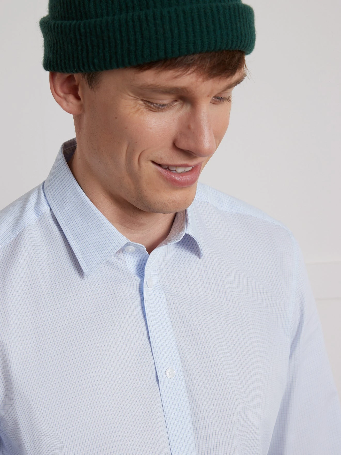 Chemise Mini Carreaux Homme Slim Fit 6 Chemise Mini Carreaux Homme Slim Fit – Image 4