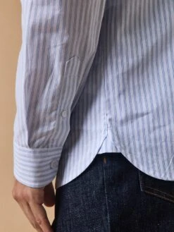 Chemise Popeline Rayée Slim Fit Homme 15 Chemise Popeline Rayée Slim Fit Homme -Cyrillus Boutique 05100 1415 R015 PO DP F12X