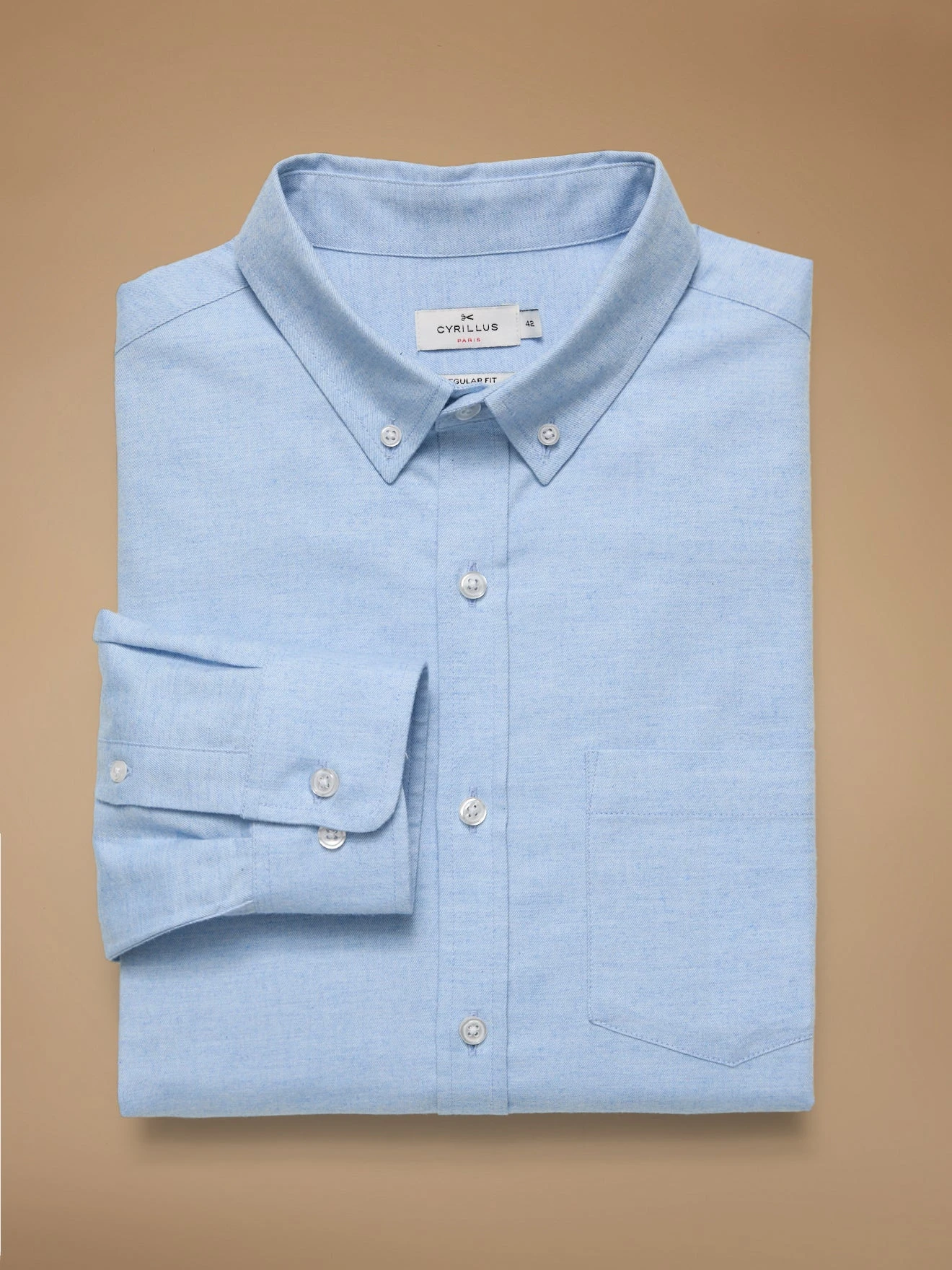 Chemise Flanelle Fil à Fil Homme Coupe Contemporaine 7 Chemise Flanelle Fil à Fil Homme Coupe Contemporaine – Image 5