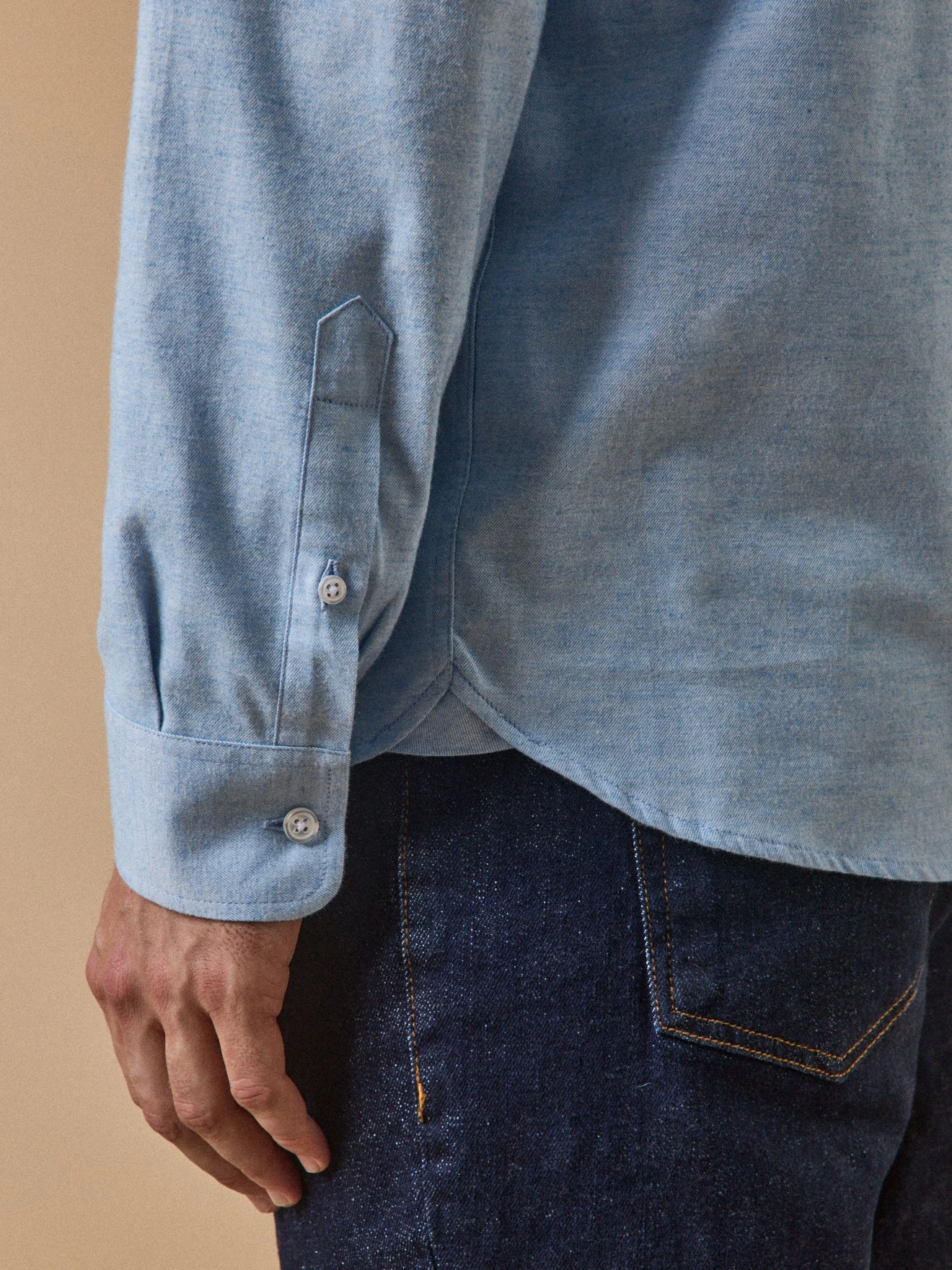 Chemise Flanelle Fil à Fil Homme Coupe Contemporaine 6 Chemise Flanelle Fil à Fil Homme Coupe Contemporaine – Image 4