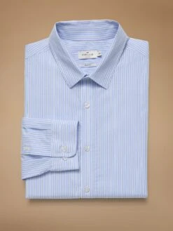 Chemise Popeline Rayée Homme Coupe Ajustée -Cyrillus Boutique 05100 1438 R015 NM FA F1XX